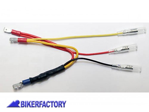 BikerFactory Resistenza con cavo adattatore per fanali posteriori a LED jack 4 7 mm per moto con sistema CAN Bus PW 00 207 016 1027066