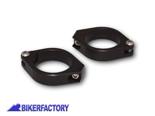 BikerFactory Clamp collari per fissaggio staffe fari anteriori o altro alle forche della moto HIGHSIDER 1030115