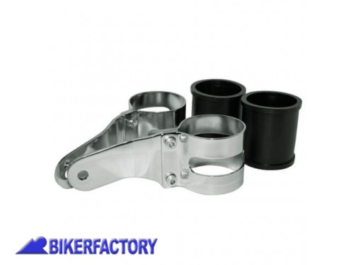 BikerFactory Kit montaggio universale con inserti in gomma per fari anteriori 1031157