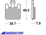 BikerFactory Pastiglie anteriori BRAKING semi metalliche Sinterizzate in mescola CM55 BR 893CM55 1004281