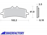 BikerFactory Pastiglie anteriori BRAKING semi metalliche in mescola CM66 BR 930CM66 1010148