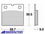 BikerFactory Pastiglie anteriori BRAKING semi metalliche in mescola SM1 BR 644SM1 1004151
