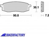 BikerFactory Pastiglie anteriori BRAKING semi metalliche in mescola SM1 BR 687SM1 1004474