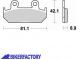 BikerFactory Pastiglie anteriori BRAKING semi metalliche in mescola SM1 BR 704SM1 1010386