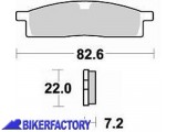 BikerFactory Pastiglie anteriori BRAKING semi metalliche in mescola SM1 BR 705SM1 1004481