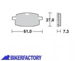 BikerFactory Pastiglie anteriori BRAKING semi metalliche in mescola SM1 BR 744SM1 1004488