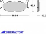 BikerFactory Pastiglie anteriori BRAKING semi metalliche in mescola SM1 BR 750SM1 1004187