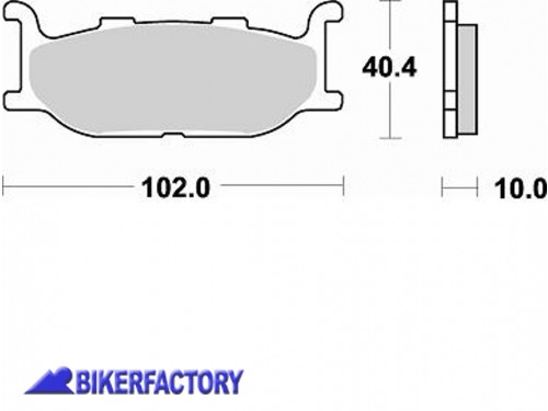 BikerFactory Pastiglie anteriori BRAKING semi metalliche in mescola SM1 BR 750SM1 1004187