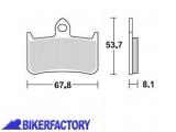 BikerFactory Pastiglie anteriori BRAKING semi metalliche in mescola SM1 BR 756SM1 1004306