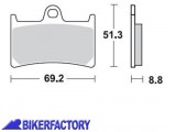 BikerFactory Pastiglie anteriori BRAKING semi metalliche in mescola SM1 BR 786SM1 1004289