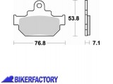 BikerFactory Pastiglie anteriori BRAKING semi metalliche in mescola SM1 BR 817SM1 1004495