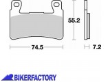 BikerFactory Pastiglie anteriori BRAKING semi metalliche in mescola SM1 BR 827SM1 1004274