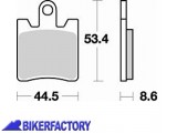BikerFactory Pastiglie anteriori BRAKING semi metalliche in mescola SM1 BR 830SM1 1004166