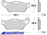 BikerFactory Pastiglie anteriori BRAKING semi metalliche in mescola SM1 BR 926SM1 1004507