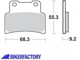 BikerFactory Pastiglie anteriori BRAKING semi metalliche in mescola SM1 BR 933SM1 1010151