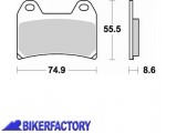 BikerFactory Pastiglie anteriori BRAKING serie CM66 RACING BR 784CM66 1010097