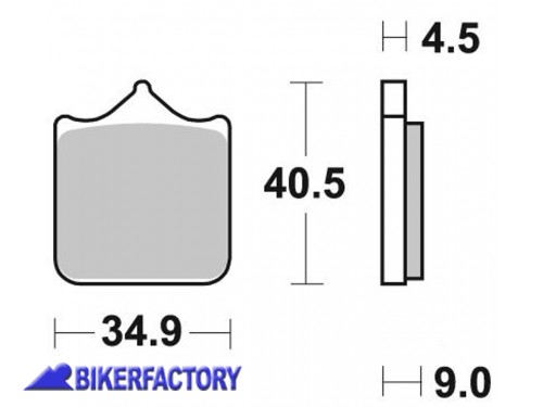BikerFactory Pastiglie anteriori BRAKING super sinterizzate serie P1R RACING per BMW S1000R S1000RR BR P1R947 1036599