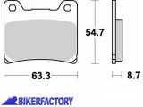 BikerFactory Pastiglie anteriori posteriori BRAKING con mescola base semi metallica SM1 BR 661SM1 1004250