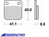 BikerFactory Pastiglie anteriori posteriori BRAKING con mescola base semi metallica SM1 BR 703SM1 1004480