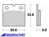 BikerFactory Pastiglie anteriori posteriori BRAKING semi metalliche Sinterizzate in mescola CM55 BR 613CM55 1004397
