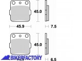 BikerFactory Pastiglie anteriori posteriori BRAKING semi metalliche in mescola SM1 BR 686SM1 1004472