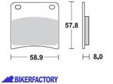 BikerFactory Pastiglie anteriori posteriori BRAKING semi metalliche in mescola SM1 BR 717SM1 1004167