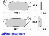BikerFactory Pastiglie anteriori posteriori BRAKING semi metalliche in mescola SM1 BR 720SM1 1004418