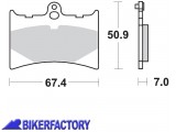 BikerFactory Pastiglie anteriori posteriori BRAKING semi metalliche in mescola SM1 BR 726SM1 1004156