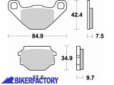 BikerFactory Pastiglie anteriori posteriori BRAKING semi metalliche in mescola SM1 BR 743SM1 1004309