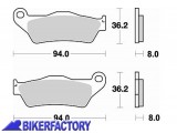 BikerFactory Pastiglie anteriori posteriori BRAKING sinterizzate in mescola CM55 BR 746CM55 1010071