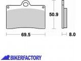 BikerFactory Pastiglie anteriori semi metalliche in mescola CM66 BR 688CM66 1004512