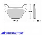 BikerFactory Pastiglie posteriori BRAKING semi metalliche in mescola SM1 BR 734SM1 1010068