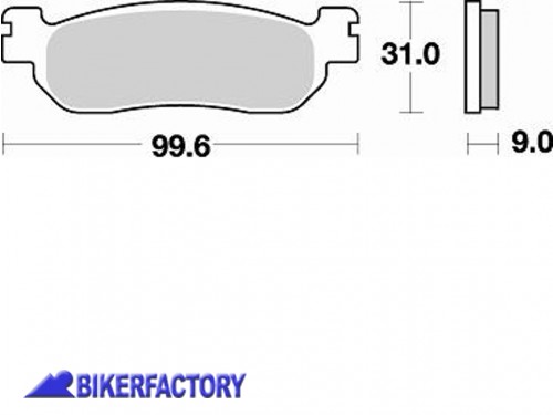 BikerFactory Pastiglie sinterizzate in mescola CM56 BR 822CM56 1010113