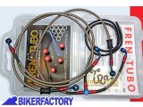 BikerFactory Kit tubi freno Frentubo tipo 1 con tubi e raccordi in acciaio per Aprilia RSV 1000R TUONO 02 05 1014558