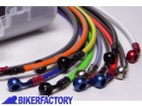 BikerFactory Kit tubi freno Frentubo tipo 1 con tubi e raccordi in acciaio per Suzuki GSX 1000 R 09 1017211