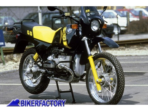 BikerFactory Coppia adesivi serbatoio ricambi originali Colore GIALLOx BMW R 80 GS Paralever modello con faro tondo anni 88 90 BKF 07 9039 1049146
