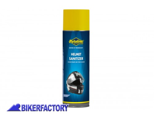 BikerFactory Detergente disinfettante per casco Helmet Sanitizer Putoline Bomboletta spray da 500 ml PW 00 510 74085 1044783