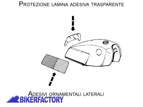 BikerFactory Kit adesivi serbatoio x BMW R 80 GS 1 serie 80 87 1001731