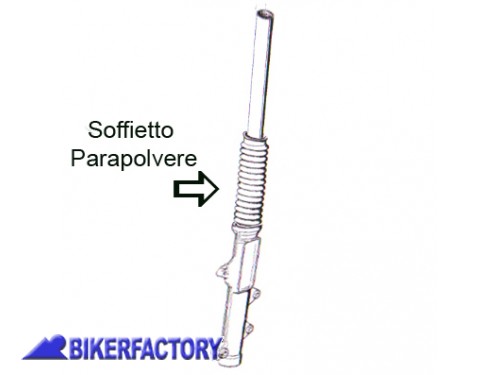 BikerFactory Soffietto parapolvere forcelle x BMW R 80 GS 1 serie R 80 ST BKF 07 9020 31421241666 1001737