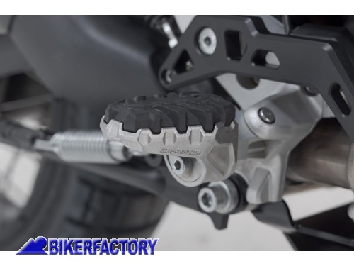 BikerFactory Kit pedane maggiorate regolabili EVO SW Motech per Ducati Multistrada V2 V4 DesertX FRS 22 112 10201 1047770