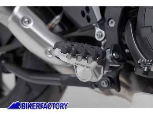 BikerFactory Kit pedane maggiorate regolabili EVO SW Motech per KTM 1290 Super Adventure R S FRS 04 112 10200 1036901