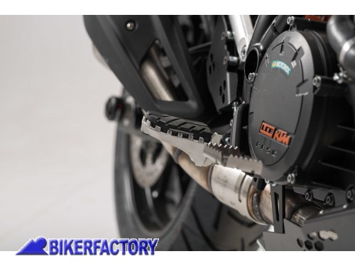 BikerFactory Pedane maggiorate regolabili ION SW Motech per KTM FRS 04 011 10101 S 1002375