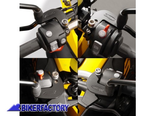 BikerFactory Kit prolunghe specchietto ZTechnik per BMW F 650 GS Twin e F 700 800 GS Z5301 1001202