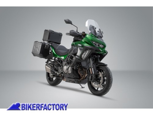 BikerFactory Kit avventura protezione SW Motech colore nero per Kawasaki Versys 1000 18 in poi ADV 08 922 76000 1047083