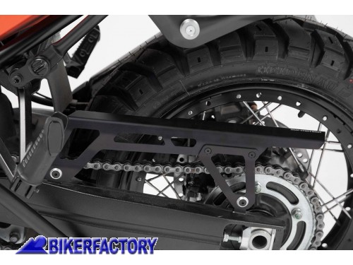 BikerFactory Paracatena protezione catena SW Motech colore nero per Suzuki V Strom 1050 19 in poi KTS 05 936 10000 B 1044349
