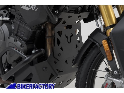 BikerFactory Estensione paracoppa paramotore protezione sottoscocca SW Motech in alluminio NERO per Triumph Tiger 1200 22 in poi MSS 11 905 10100 B 1047261