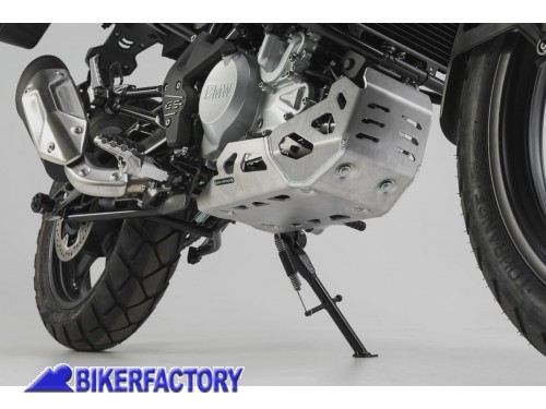 BikerFactory Paracoppa paramotore protezione sottoscocca SW Motech in alluminio ARGENTO x BMW G 310 GS MSS 07 862 10000 S 1038823