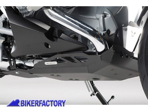 BikerFactory Paracoppa paramotore protezione sottoscocca SW Motech in alluminio Colore ARGENTO SPAZZOLATO x BMW R1200RT 14 in poi MSS 07 517 10000 S 1028459