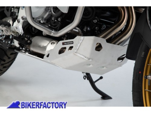BikerFactory Paracoppa paramotore protezione sottoscocca SW Motech in alluminio colore argento per BMW F 850 GS Adventure F900GS Adventure MSS 07 912 10001 S 1049589
