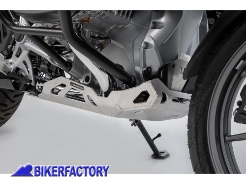 BikerFactory Paracoppa paramotore protezione sottoscocca SW Motech in alluminio colore argento per BMW R 1250 GS Style Rallye MSS 07 904 10001 S 1039528